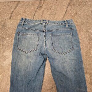 Free People Sitka Skinny Jeans Women’s size 27 Distressed Raw Hem Basic Boho